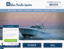 Tablet Screenshot of bluepacificyachts.com